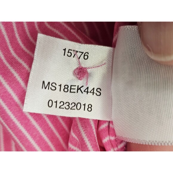 GC Men's XL Peter Millar Featherweight Pink Stripe Short Sleeve Polo Shirt Tee - Picture 5 of 5